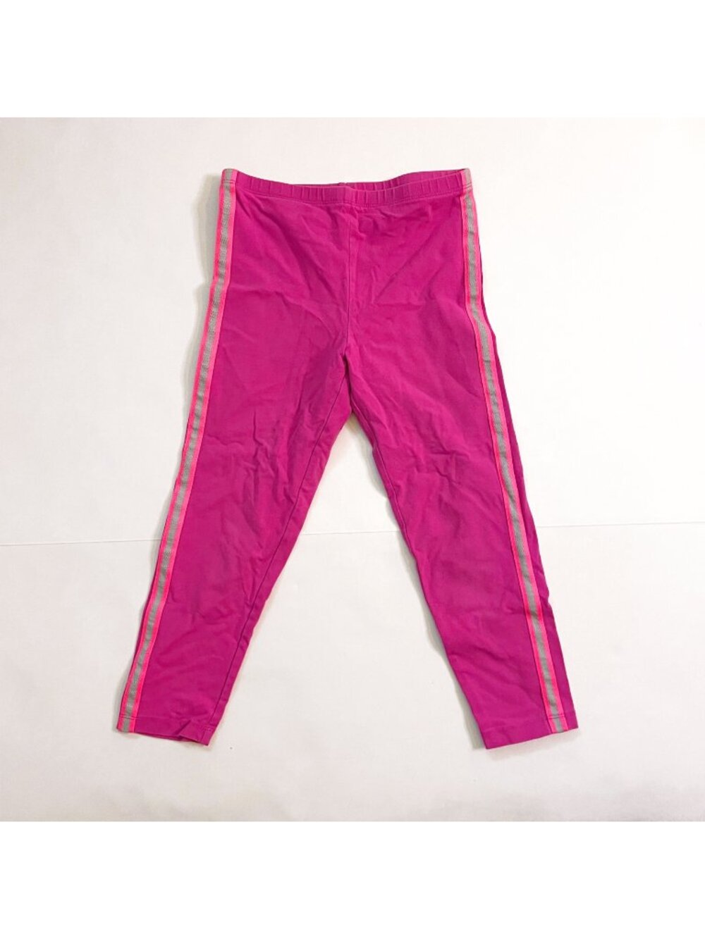 Tea Collection Cropped Racing Stripe Leggings, Size 12